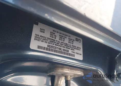 2009 Pontiac G8 Gt z USA, uszkodzony, nr VIN 6G2EC57Y49L160438